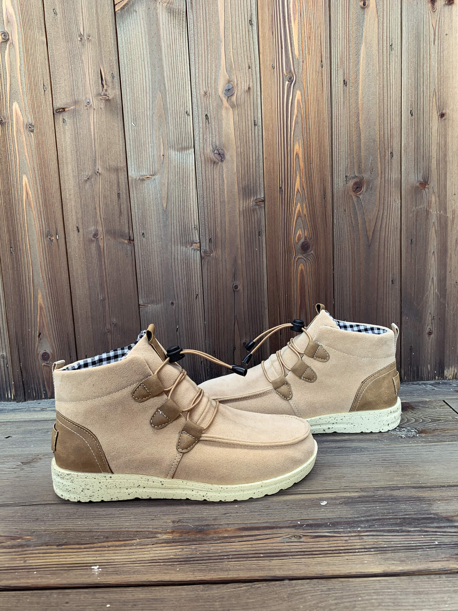 En Bloom | NIRVANA Bungee Lace-Up Casual Sneaker - Beige - Image 8