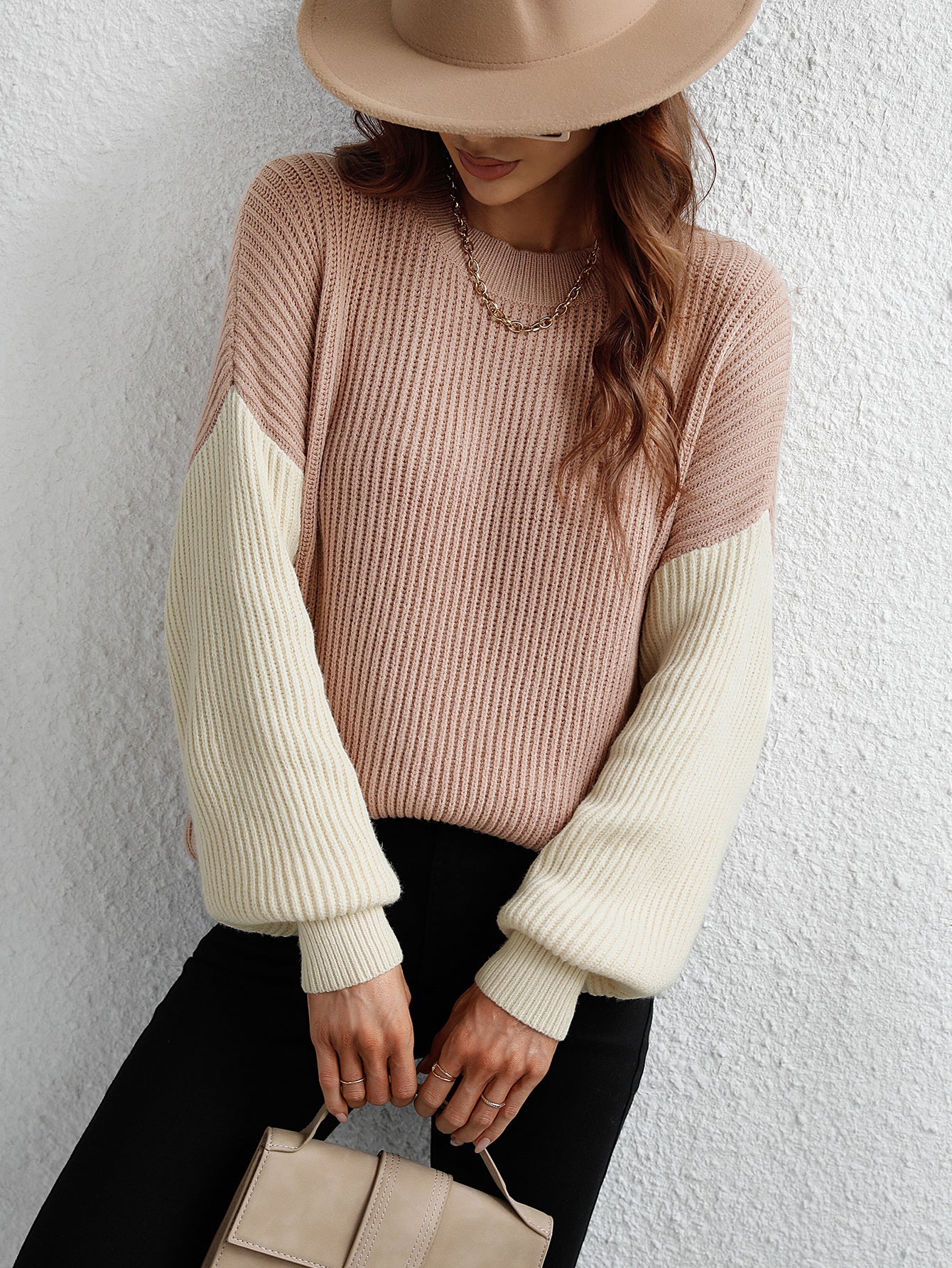 ESTATIA KNIT SWEATER - KHAKI - Image 2