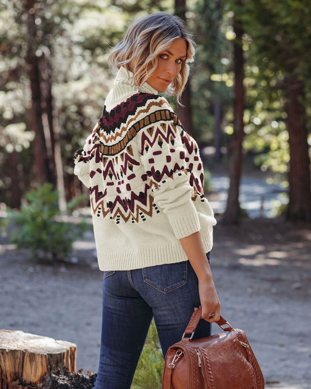 Fall Folks Ethnic Pullover Sweater - Image 13