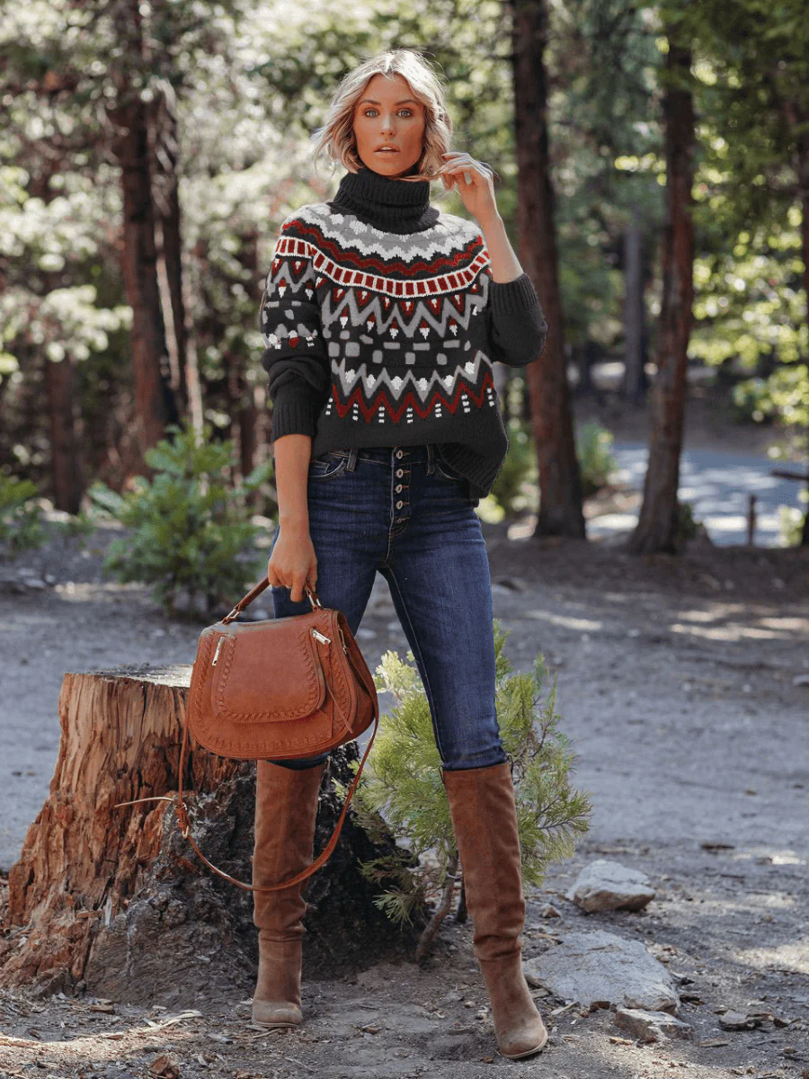 Fall Folks Ethnic Pullover Sweater - Image 8
