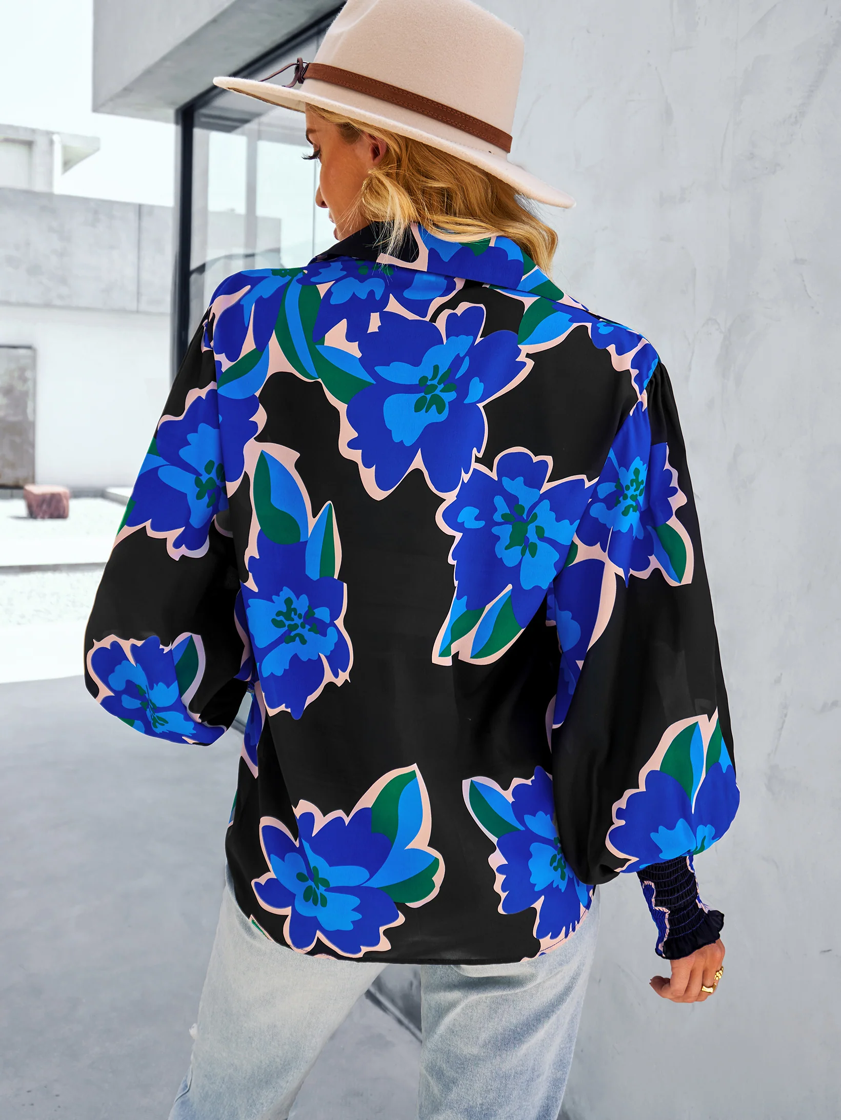 FLEETWOOD BLOUSE - BLACK PRINT - Image 3