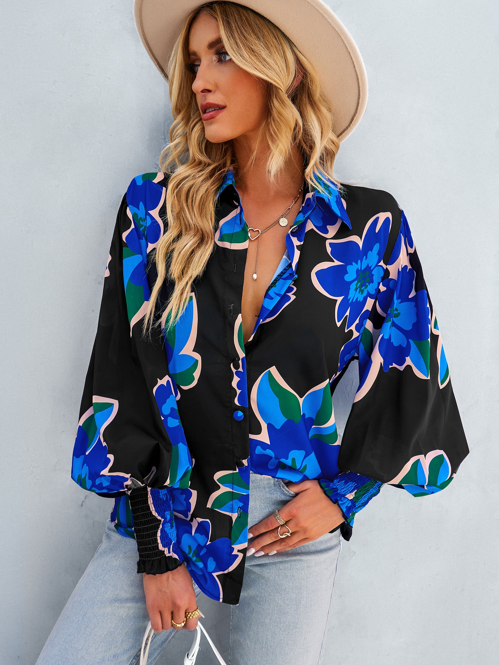 FLEETWOOD BLOUSE - BLACK PRINT - Image 6