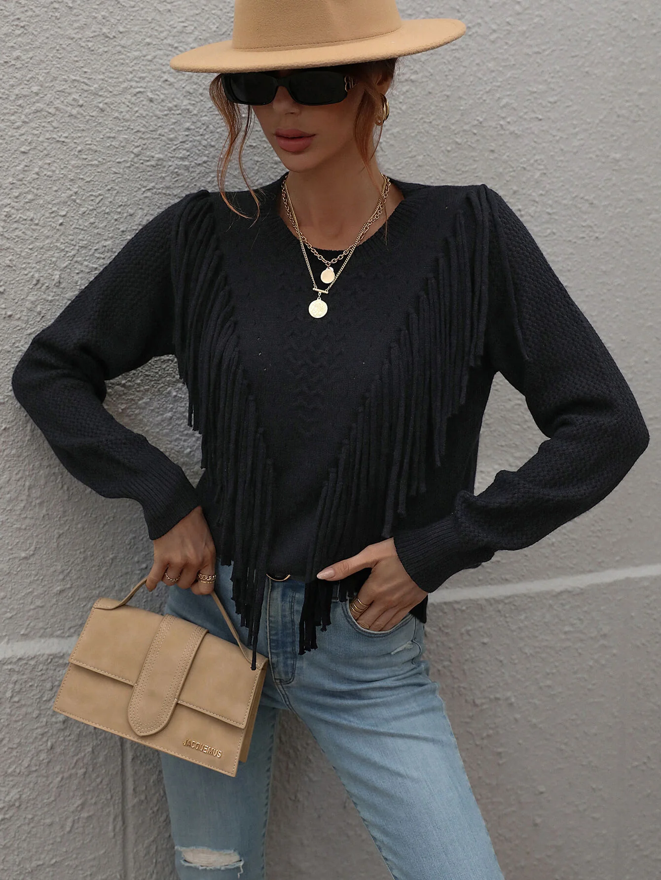 FOREST ADVENTURES KNIT TOP - BLACK - Image 2