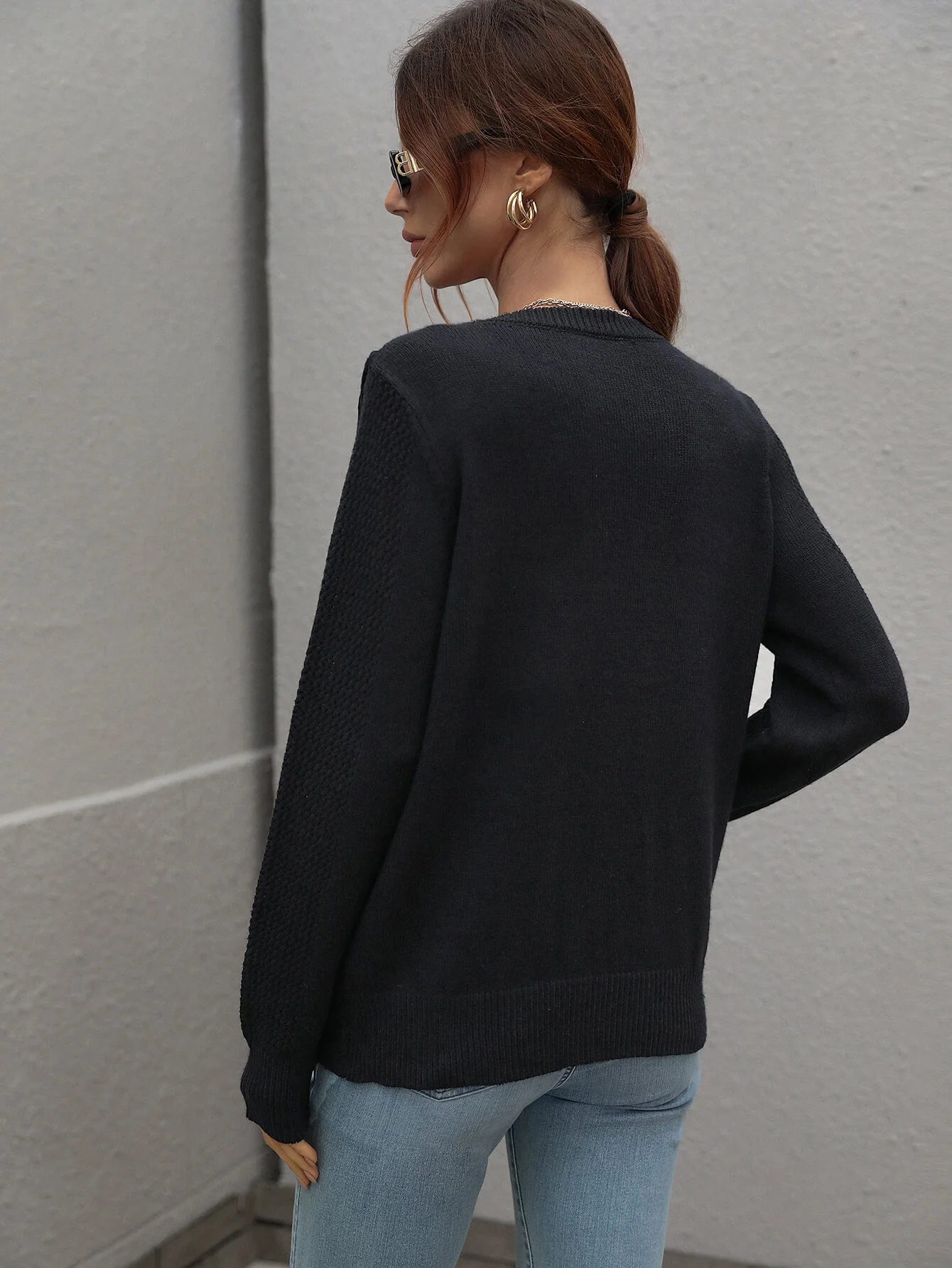 FOREST ADVENTURES KNIT TOP - BLACK - Image 3