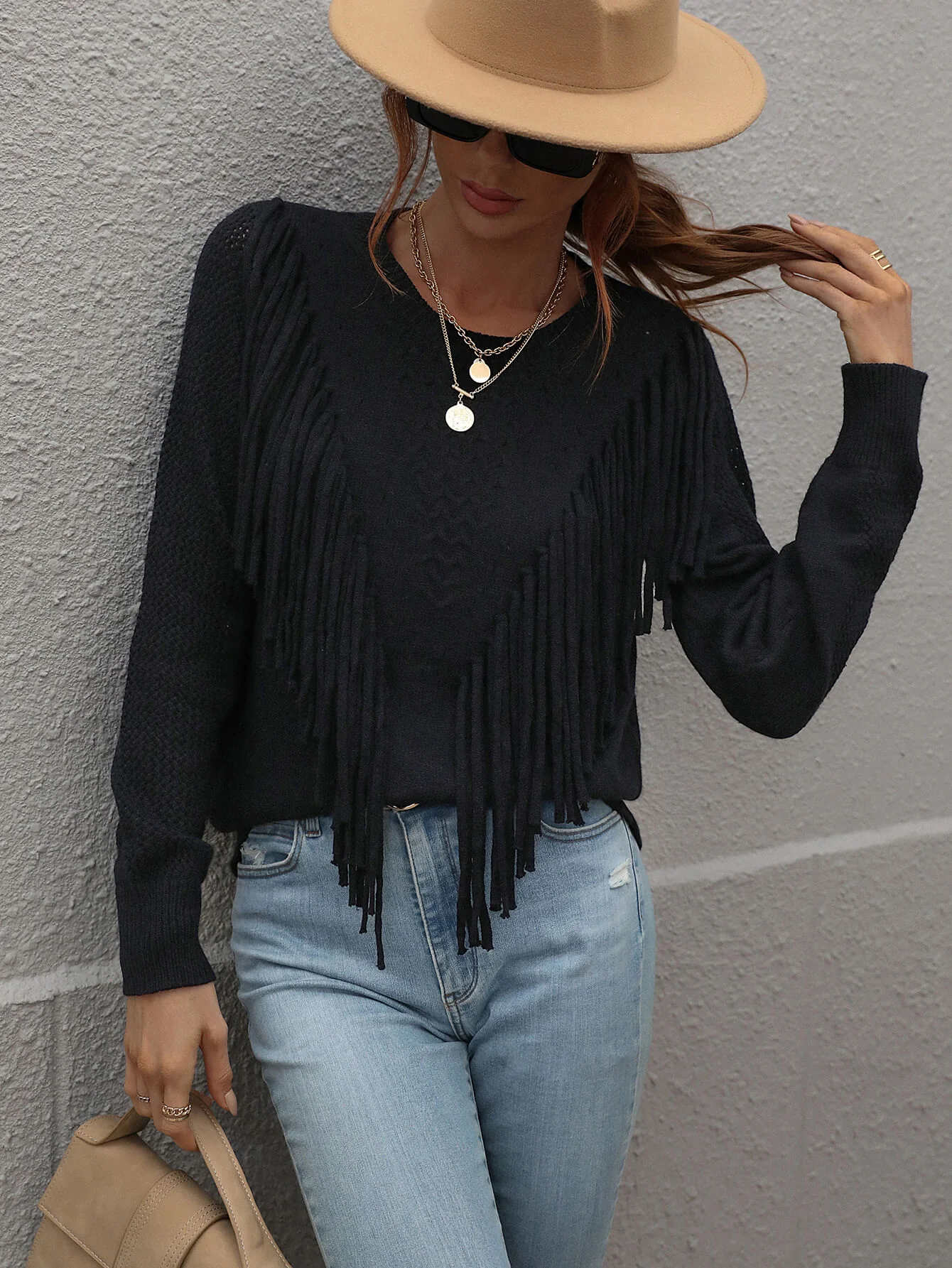 FOREST ADVENTURES KNIT TOP - BLACK - Image 5