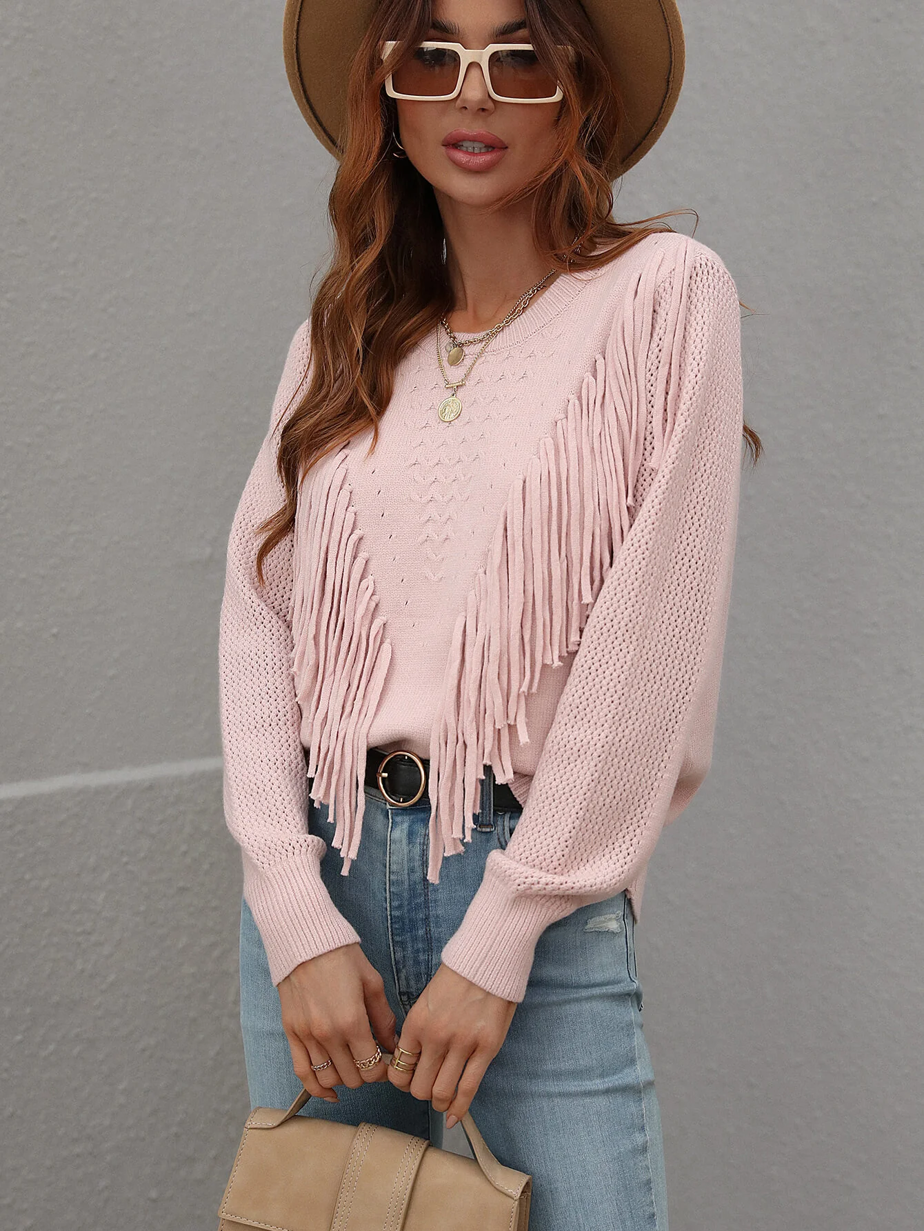 FOREST ADVENTURES KNIT TOP - BLUSH - Image 5