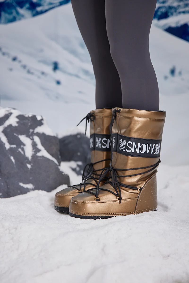 Frozen Princess | Armstrong Mooner Water-Repellent Snow Boot - Bronze - Image 5
