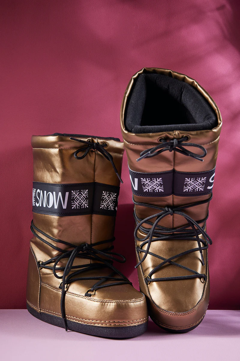 Frozen Princess | Armstrong Mooner Water-Repellent Snow Boot - Bronze - Image 9