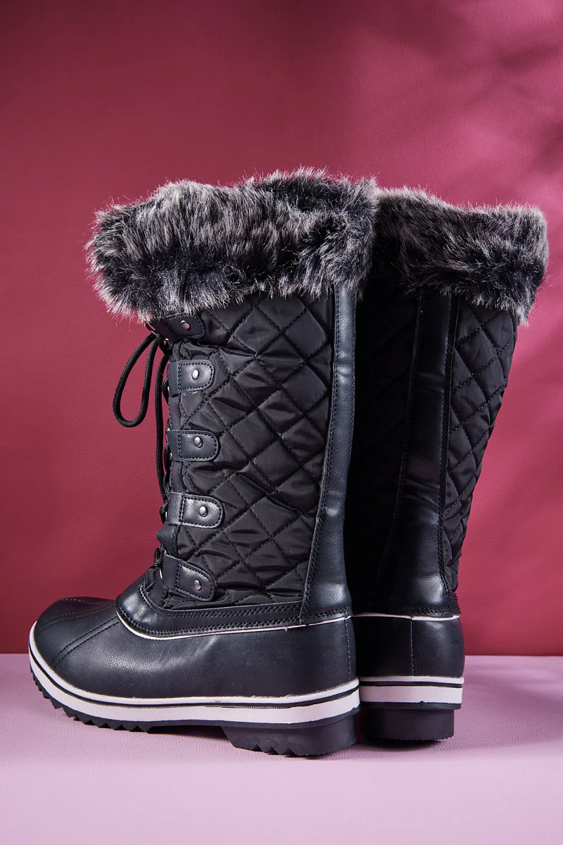Frozen Princess | Hickory Isabella Water-Repellent Snow Boot - Black - Image 10