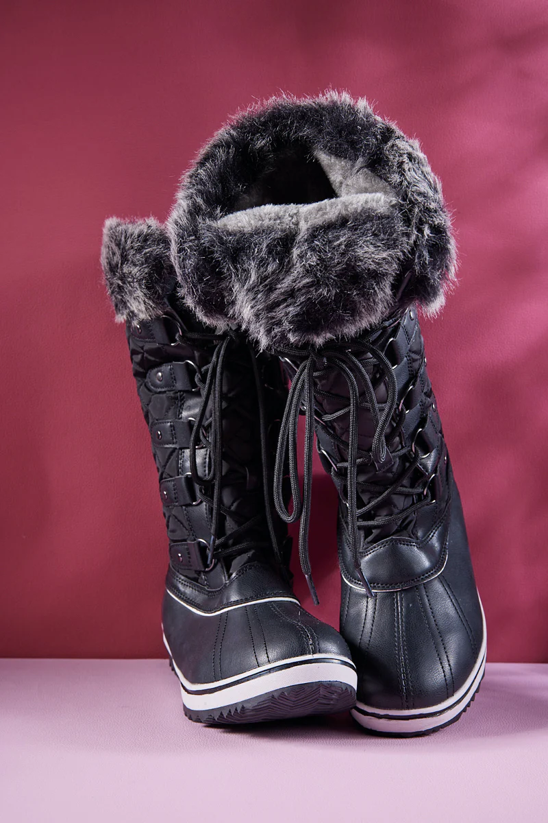 Frozen Princess | Hickory Isabella Water-Repellent Snow Boot - Black - Image 8