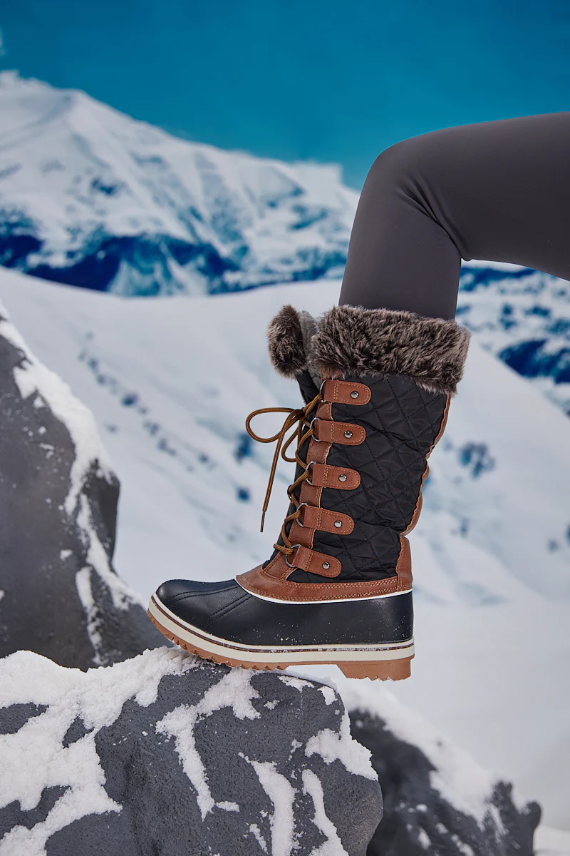 Frozen Princess | Hickory Isabella Water-Repellent Snow Boot - Brown - Image 4