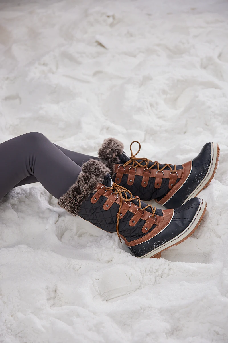 Frozen Princess | Hickory Isabella Water-Repellent Snow Boot - Brown - Image 5