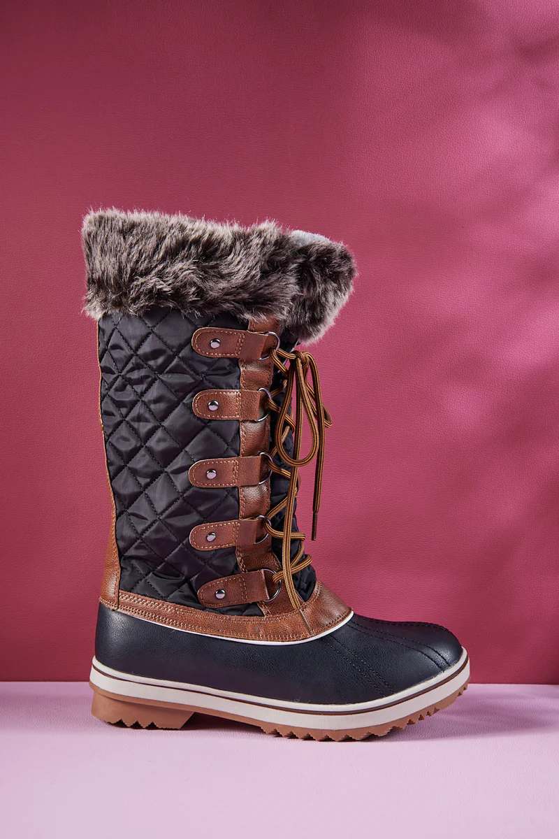 Frozen Princess | Hickory Isabella Water-Repellent Snow Boot - Brown - Image 9
