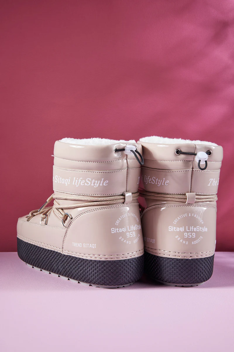 Frozen Princess | Moon Walker Water-Repellent Snow Boot - Neutral - Image 10
