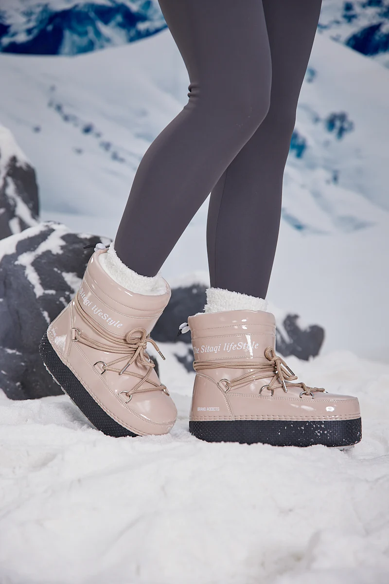 Frozen Princess | Moon Walker Water-Repellent Snow Boot - Neutral - Image 2