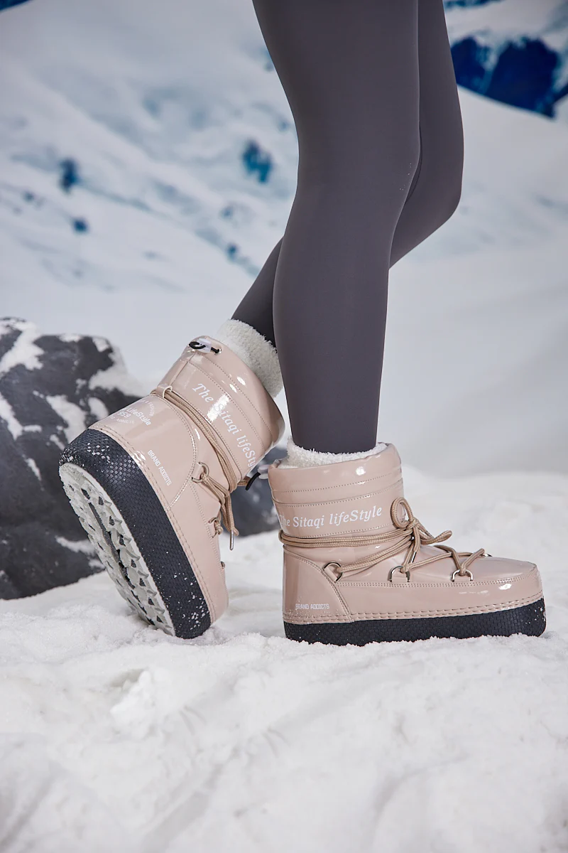 Frozen Princess | Moon Walker Water-Repellent Snow Boot - Neutral - Image 3