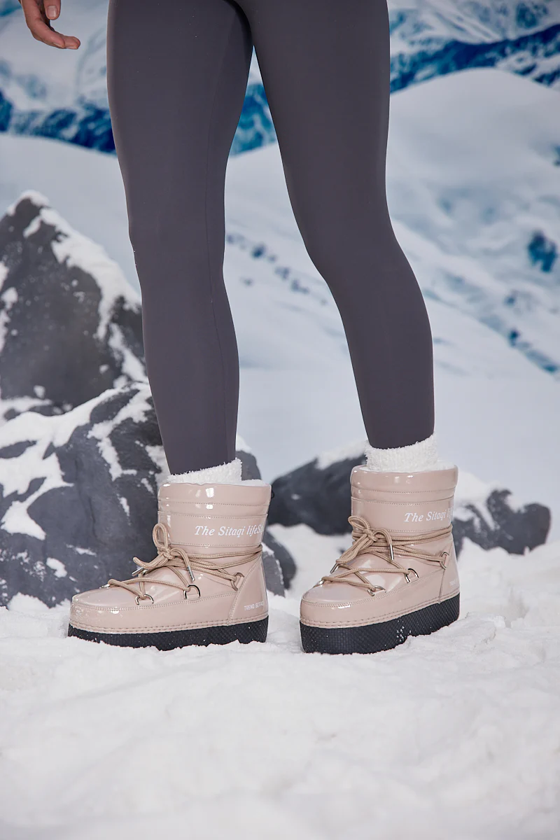 Frozen Princess | Moon Walker Water-Repellent Snow Boot - Neutral - Image 4
