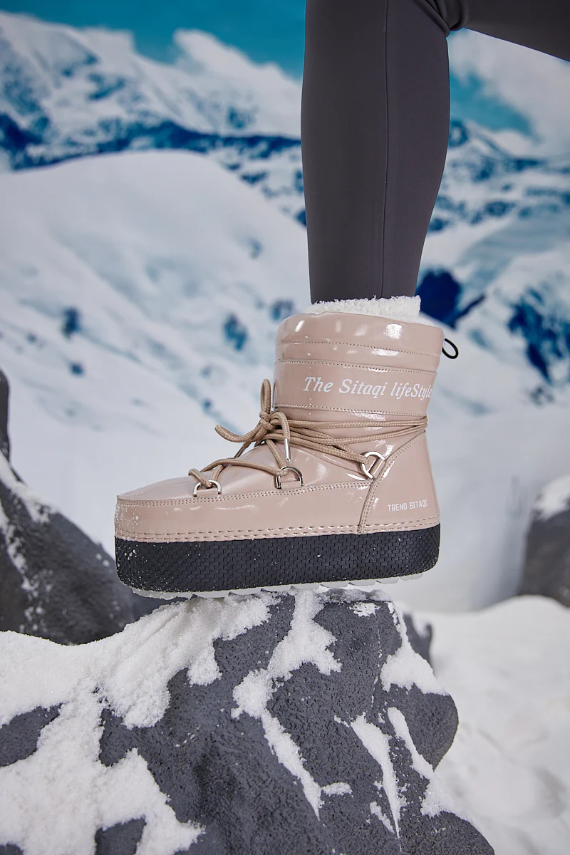 Frozen Princess | Moon Walker Water-Repellent Snow Boot - Neutral - Image 5