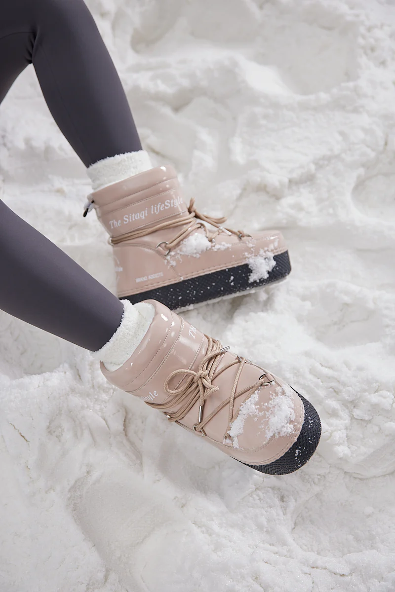 Frozen Princess | Moon Walker Water-Repellent Snow Boot - Neutral - Image 6