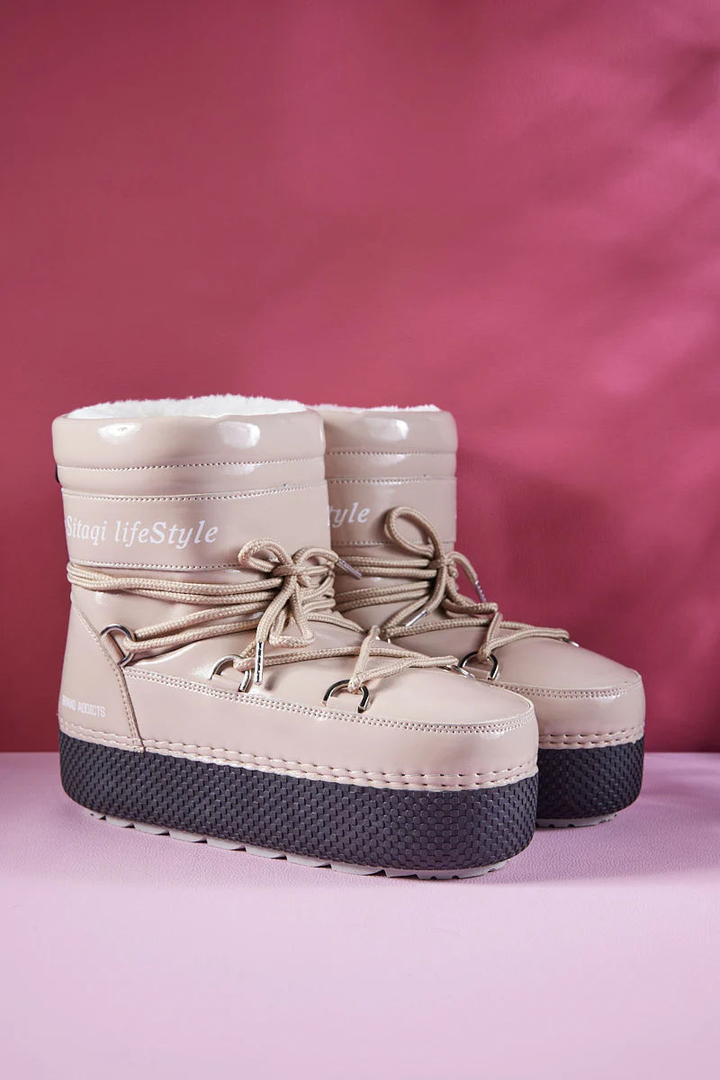 Frozen Princess | Moon Walker Water-Repellent Snow Boot - Neutral - Image 7