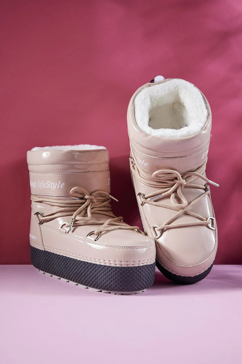Frozen Princess | Moon Walker Water-Repellent Snow Boot - Neutral - Image 8