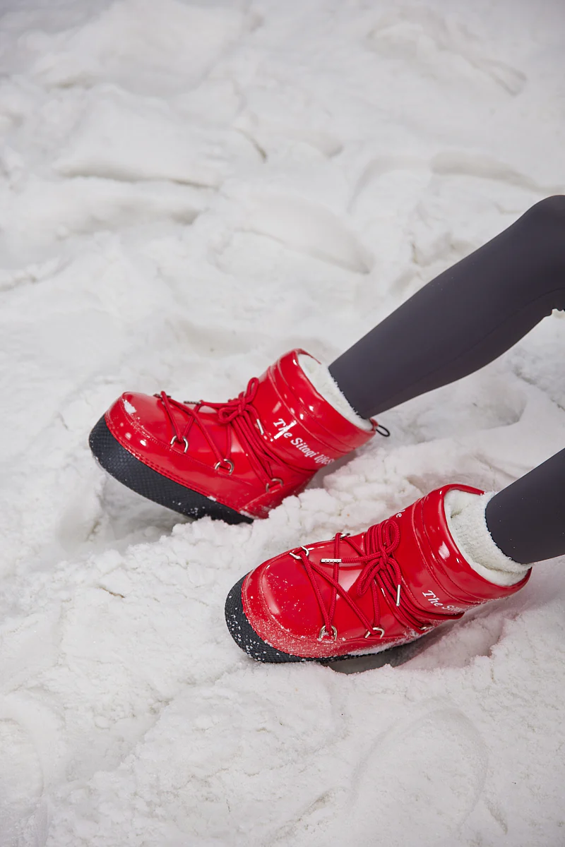 Frozen Princess | Moon Walker Water-Repellent Snow Boot - Red - Image 5