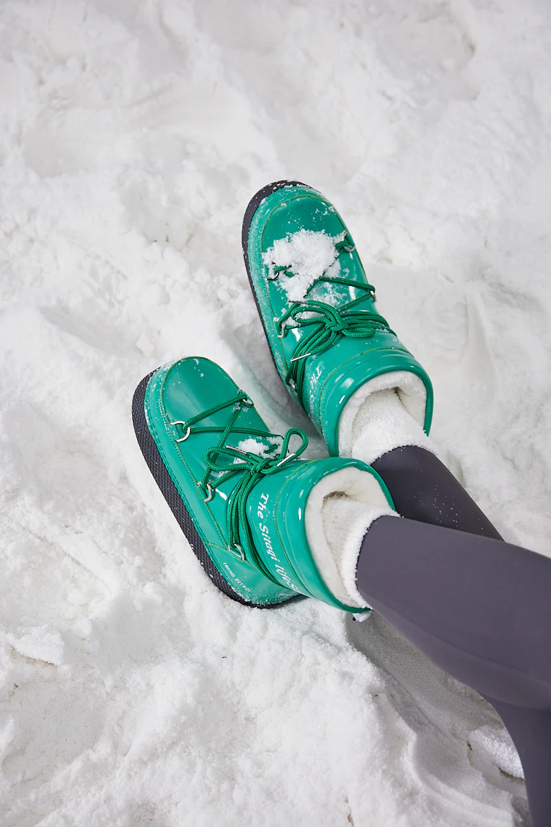 Frozen Princess | Moon Walker Water-Repellent Snow Boot - Turquoise - Image 2