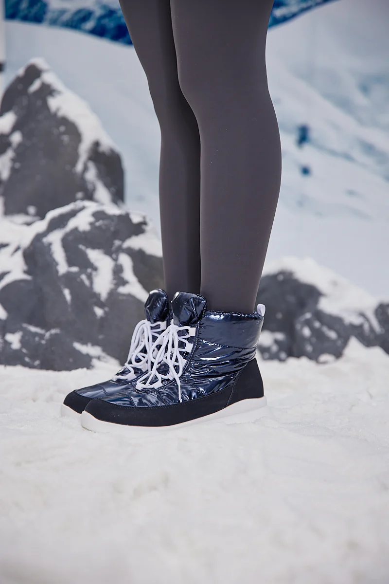Frozen Princess | Stone Tyra Water-Repellent Snow Boot - Navy - Image 3