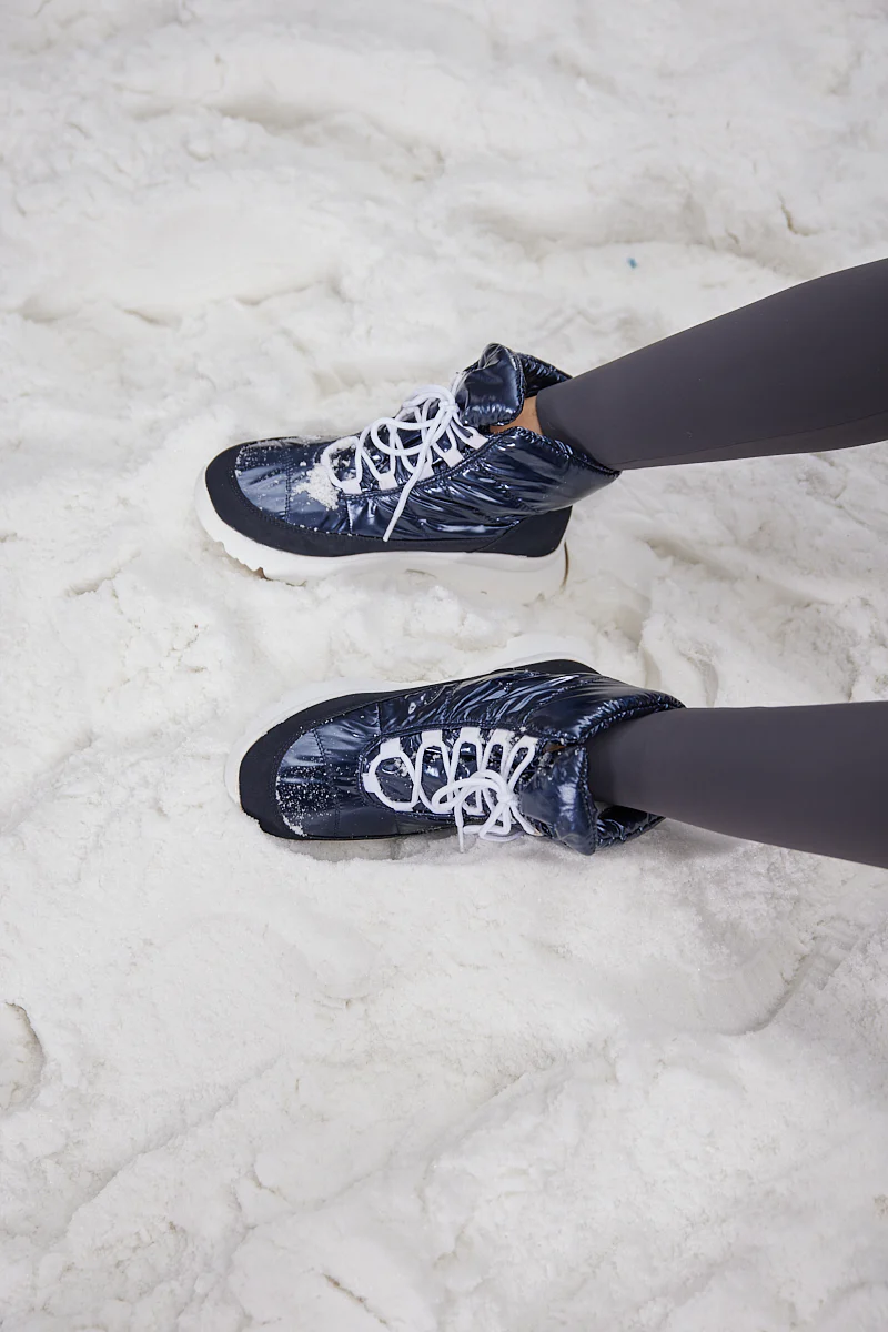 Frozen Princess | Stone Tyra Water-Repellent Snow Boot - Navy - Image 5