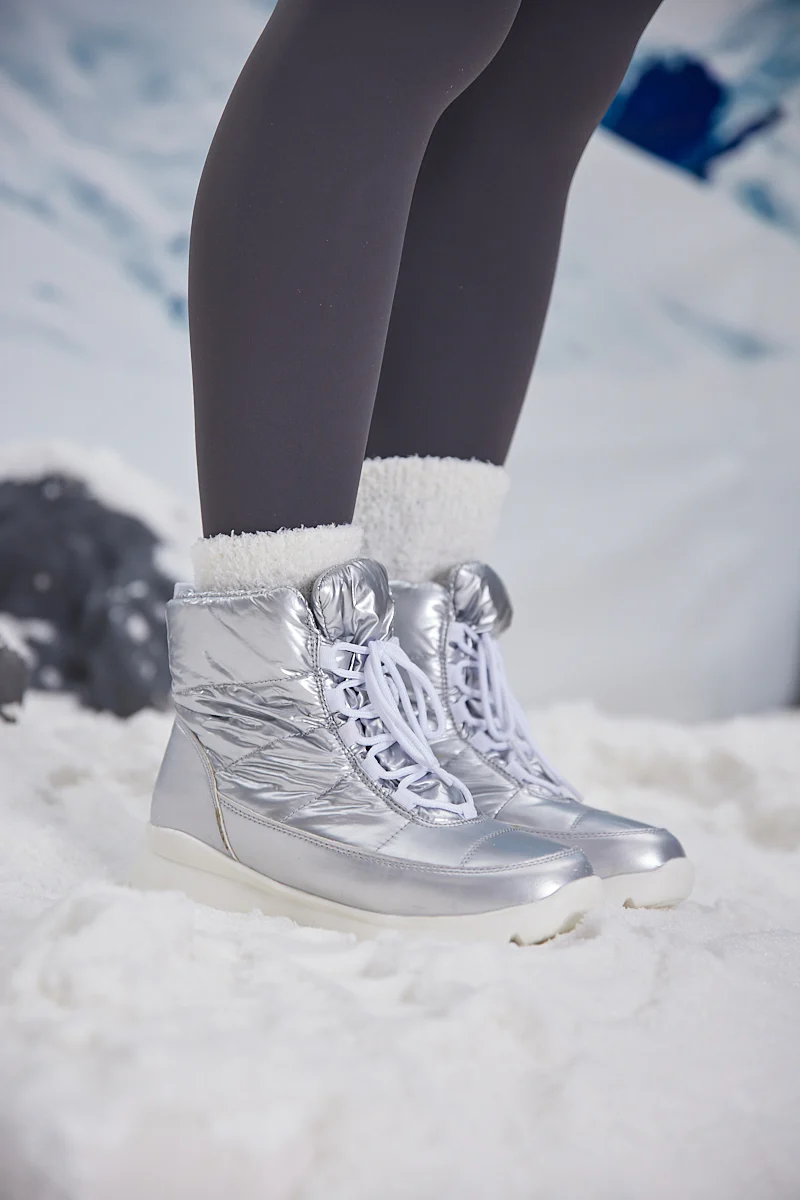 Frozen Princess | Stone Tyra Water-Repellent Snow Boot - Silver - Image 2