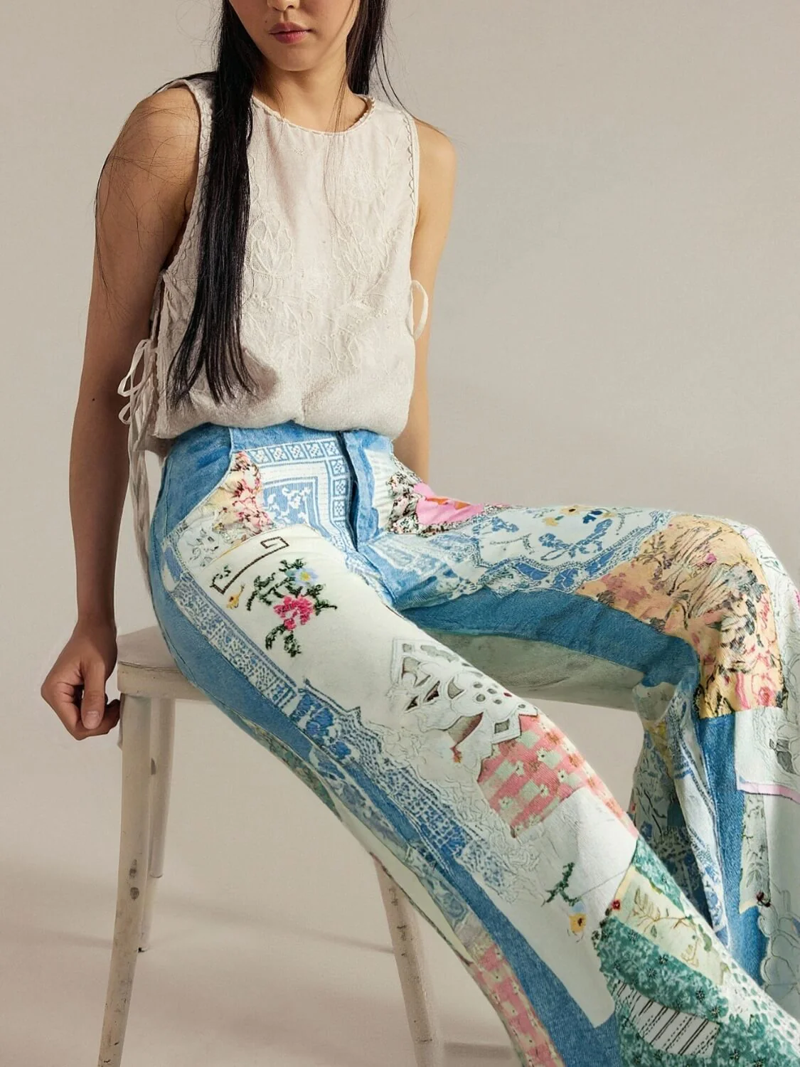 Garden of Eden High Rise Flare Jeans - Image 3