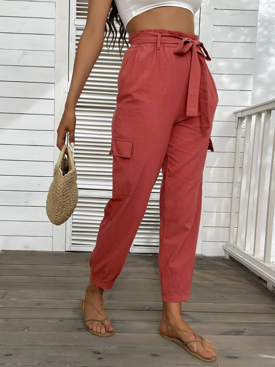 GARNETT LINEN PANTS - ANNATTO - Image 2