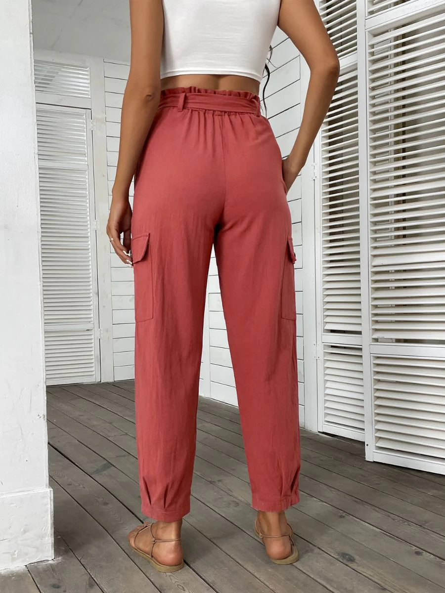 GARNETT LINEN PANTS - ANNATTO - Image 3