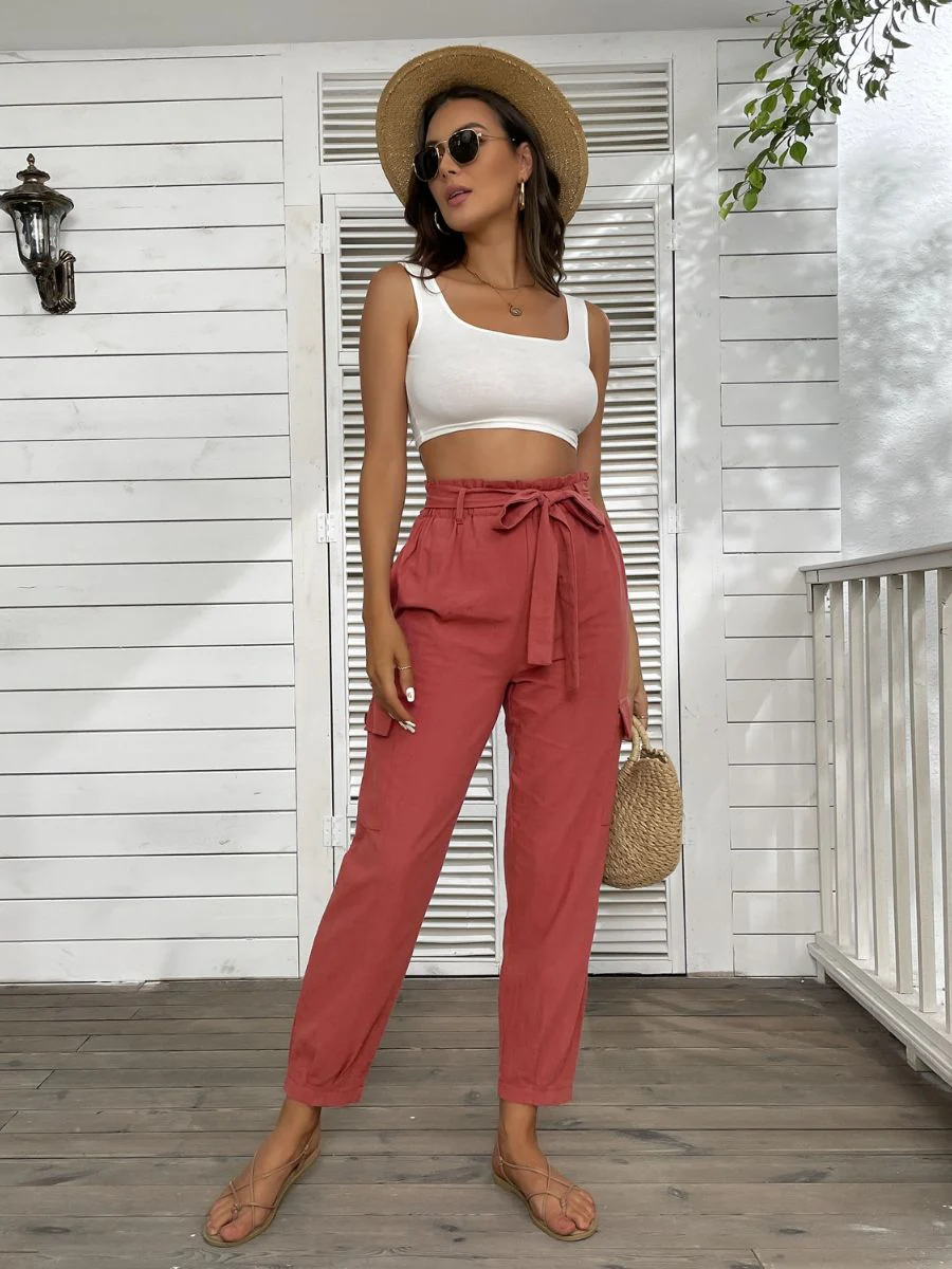 GARNETT LINEN PANTS - ANNATTO - Image 6