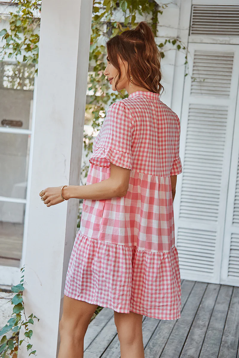 GENISTA French Doll Mini Dress - Pink - Image 6
