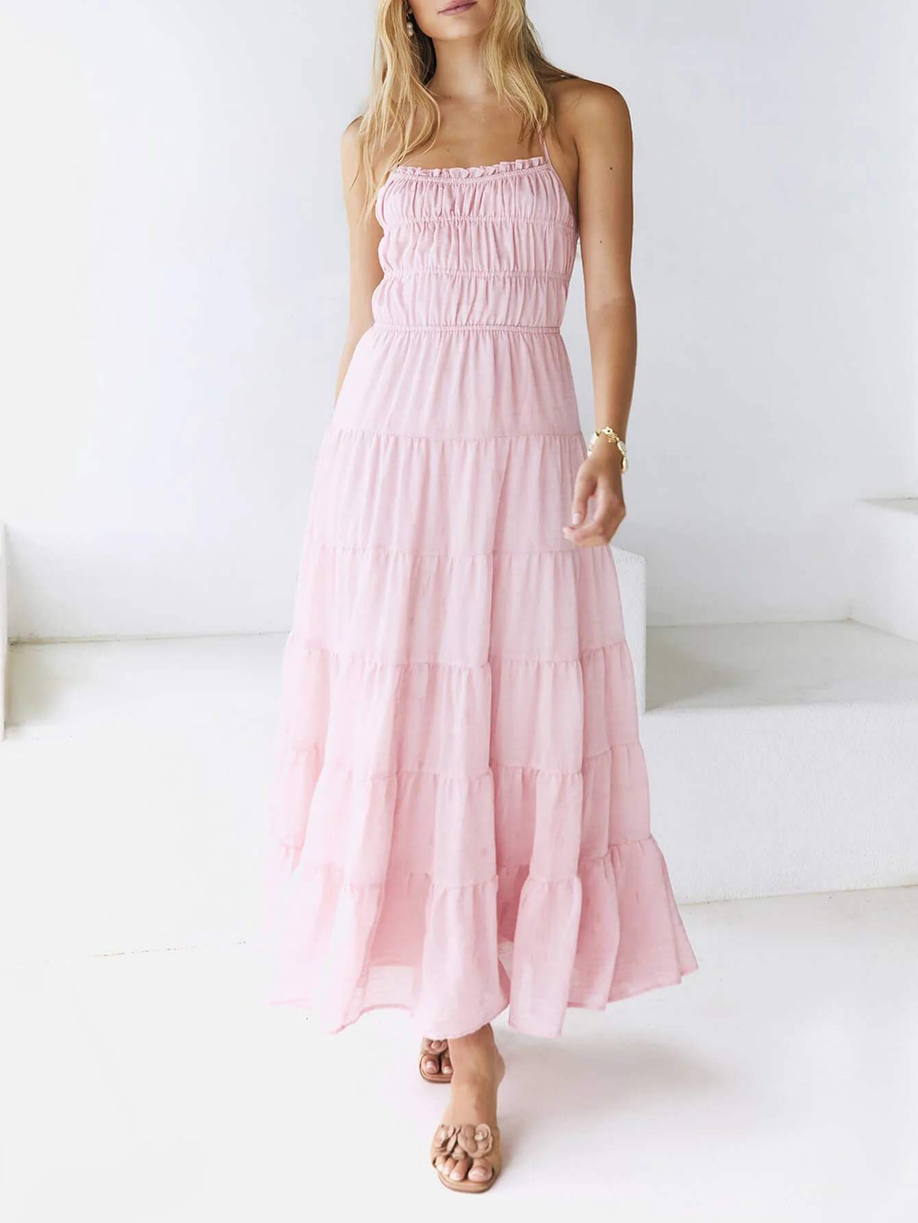 Good Timer Halter Maxi Dress - Image 12