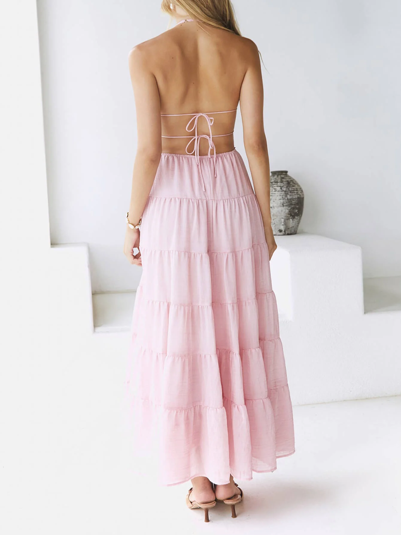 Good Timer Halter Maxi Dress - Image 14