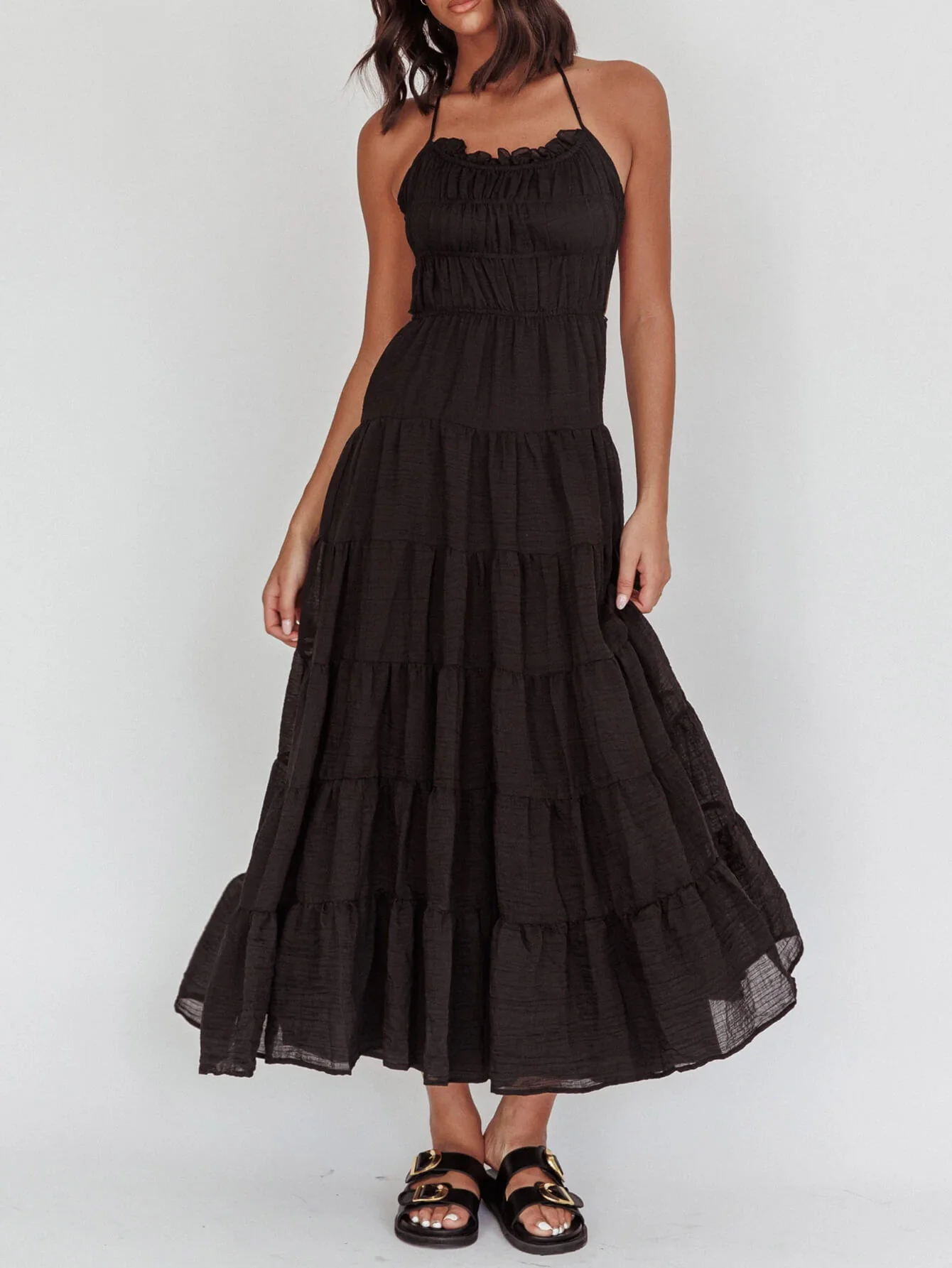Good Timer Halter Maxi Dress - Image 7