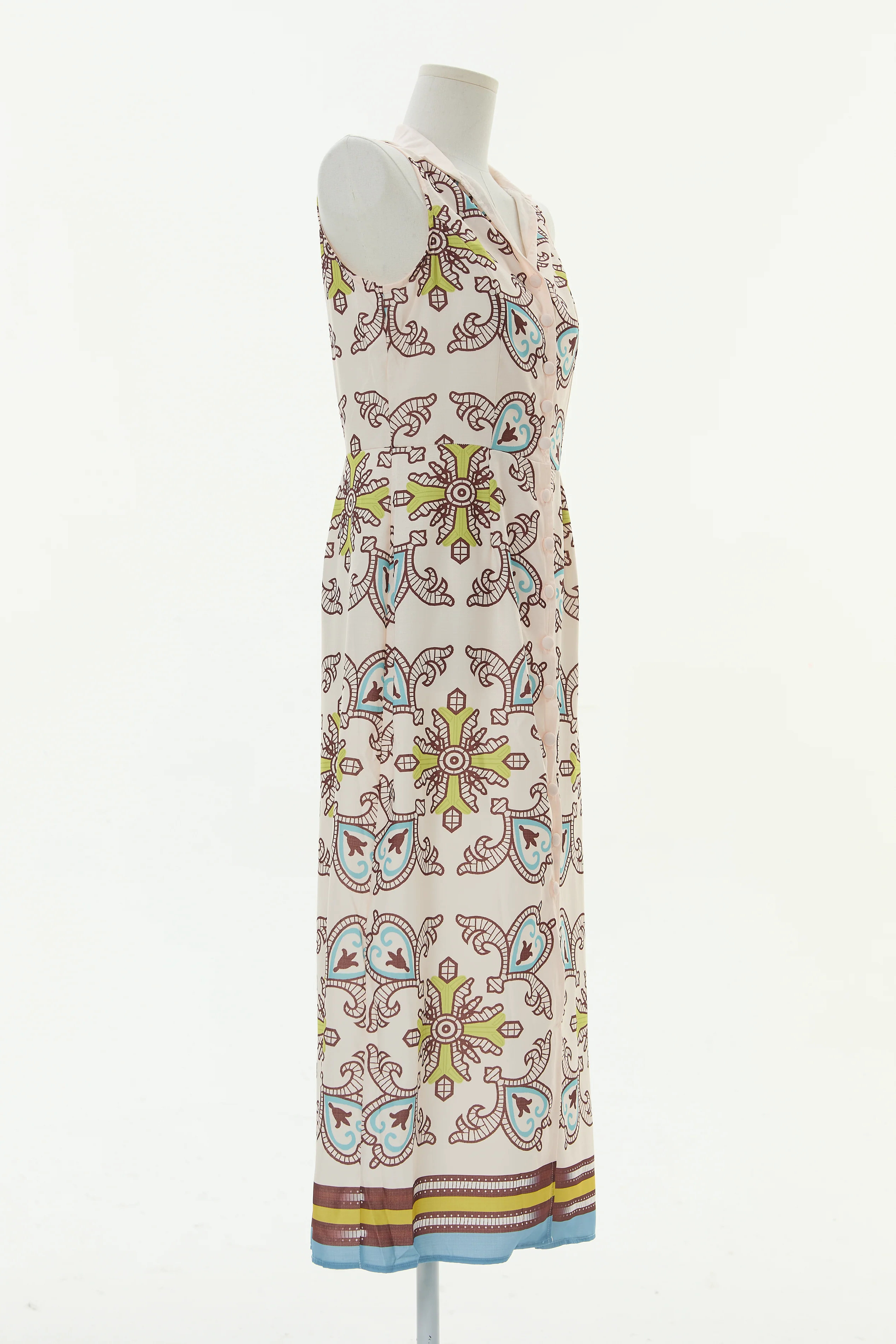 Harbor Cool Abstract Maxi Shirt Dress - Image 3
