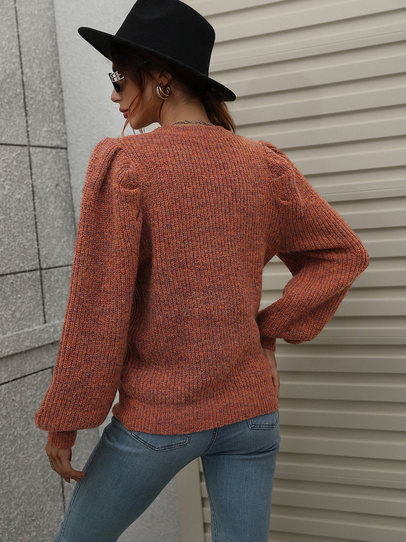 HARVIE KNIT TOP - CAMEL - Image 3