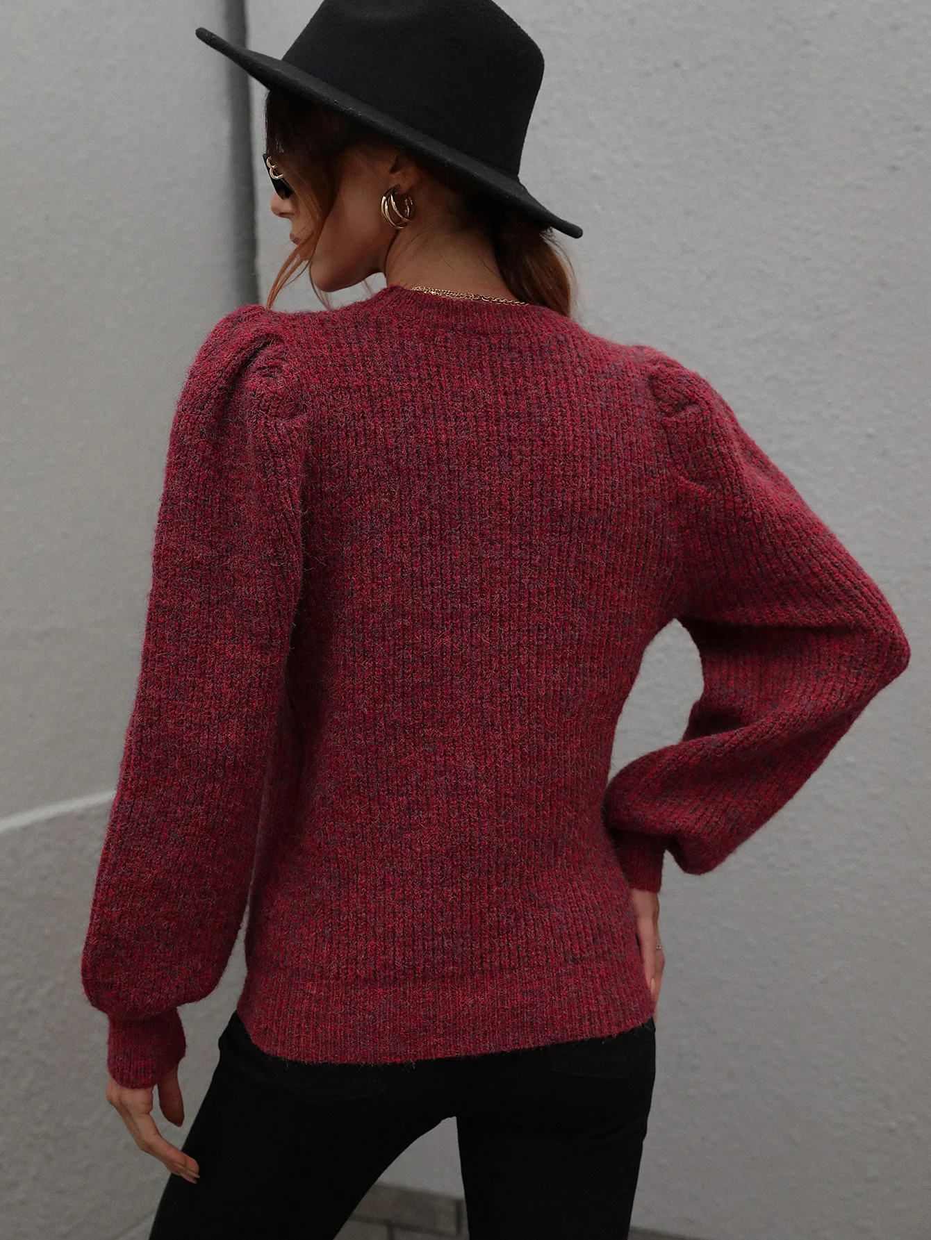 HARVIE KNIT TOP - MULBERRY - Image 3