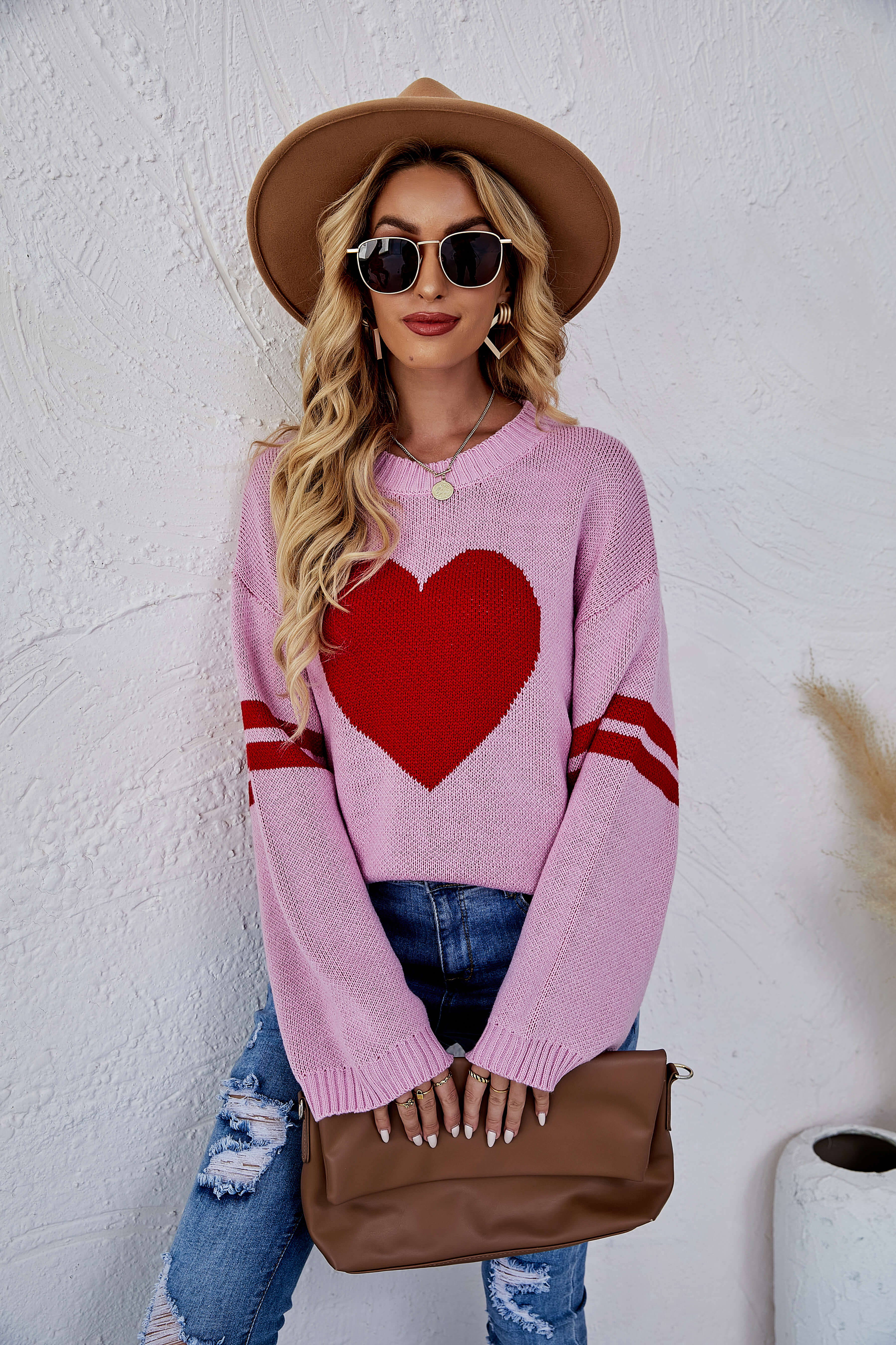 Heart To Heart Pullover Knit Sweater - Image 4