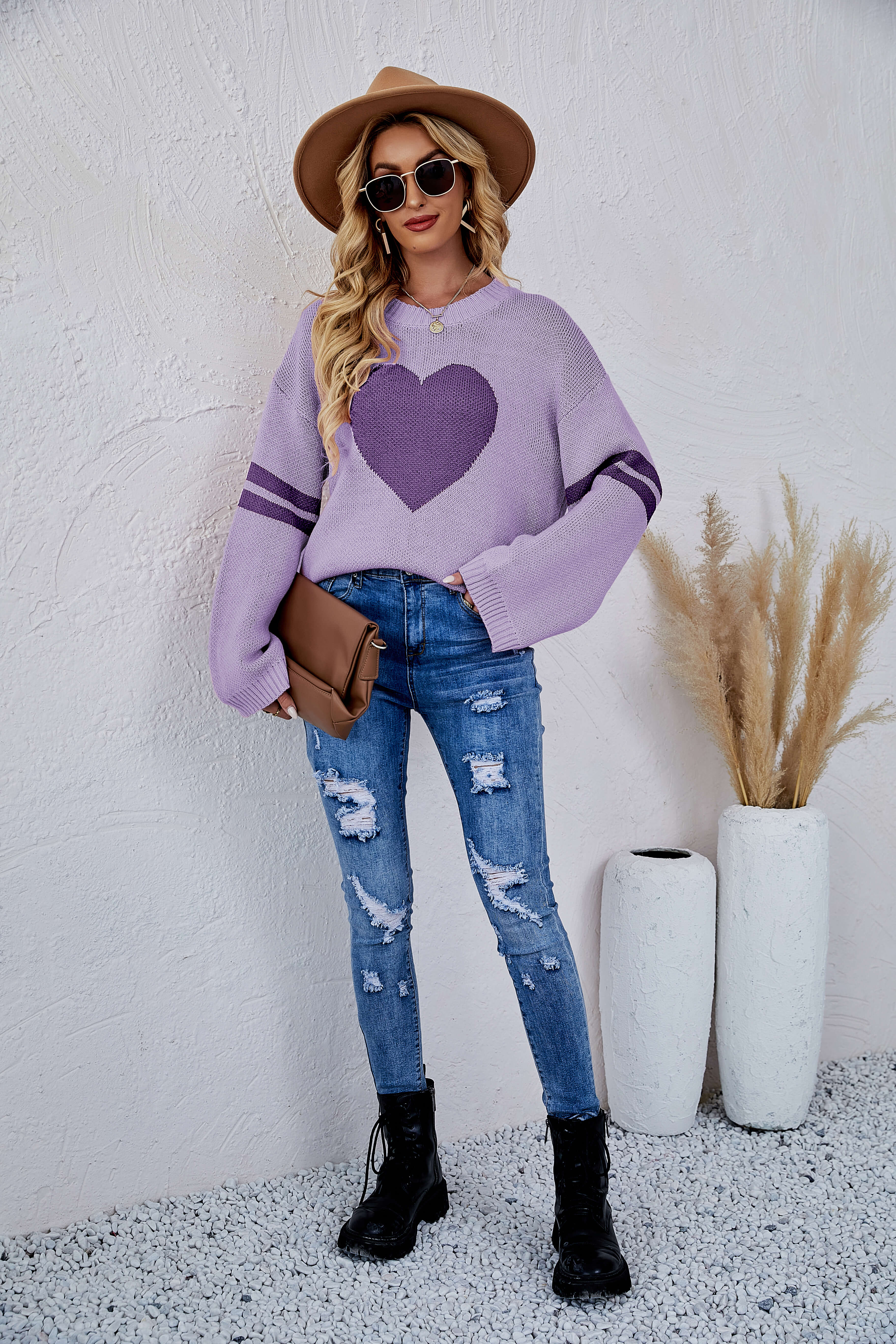 Heart To Heart Pullover Knit Sweater - Image 8