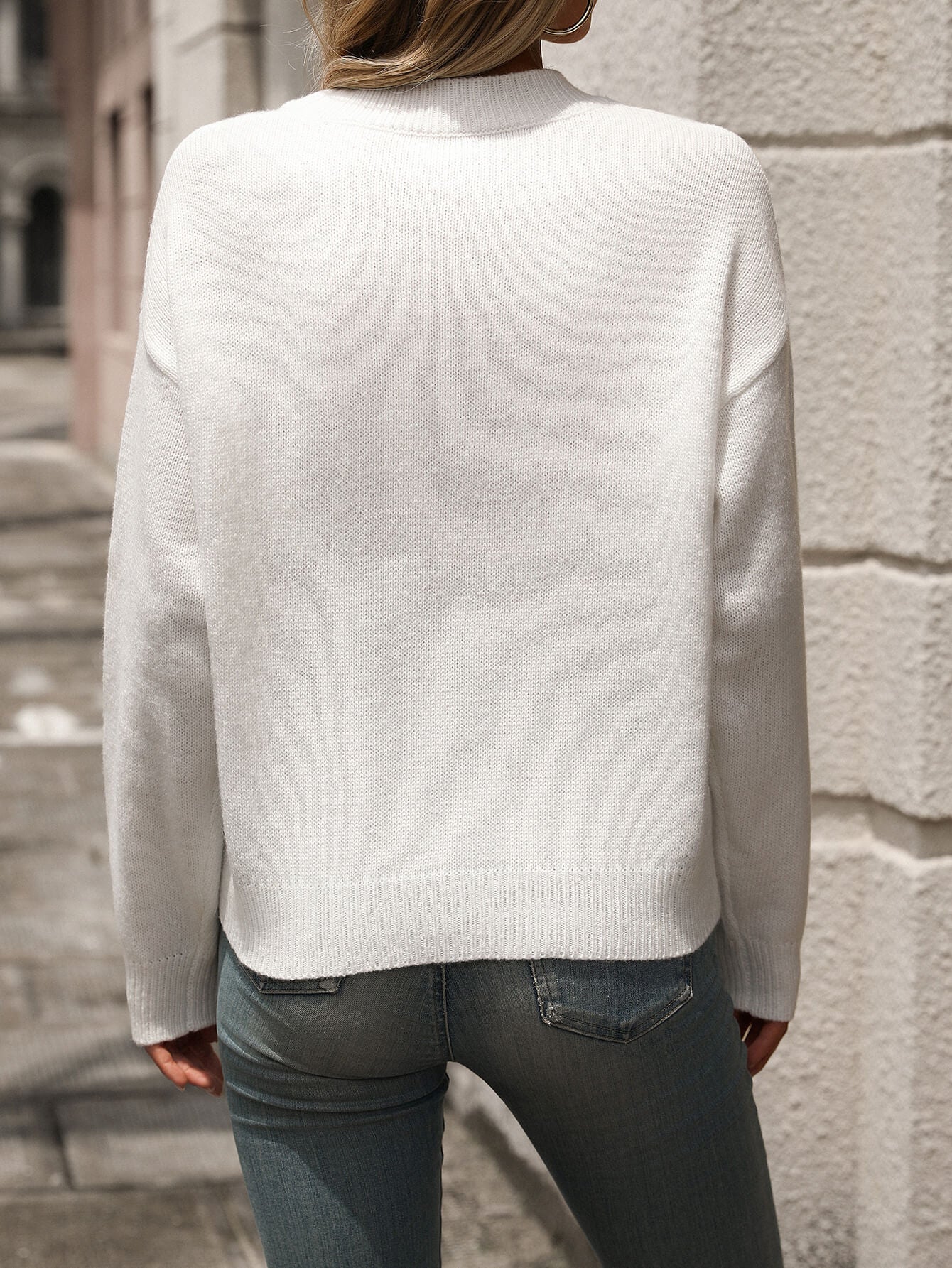 Holding My Heart Pullover Sweater - Cream - Image 6