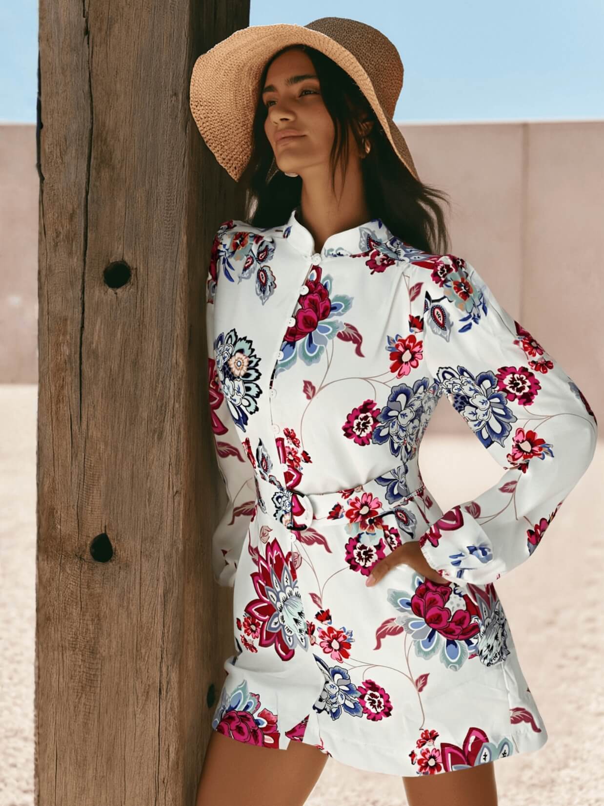Honeyed Bloom Floral Linen Blend Matching Sets - Image 2