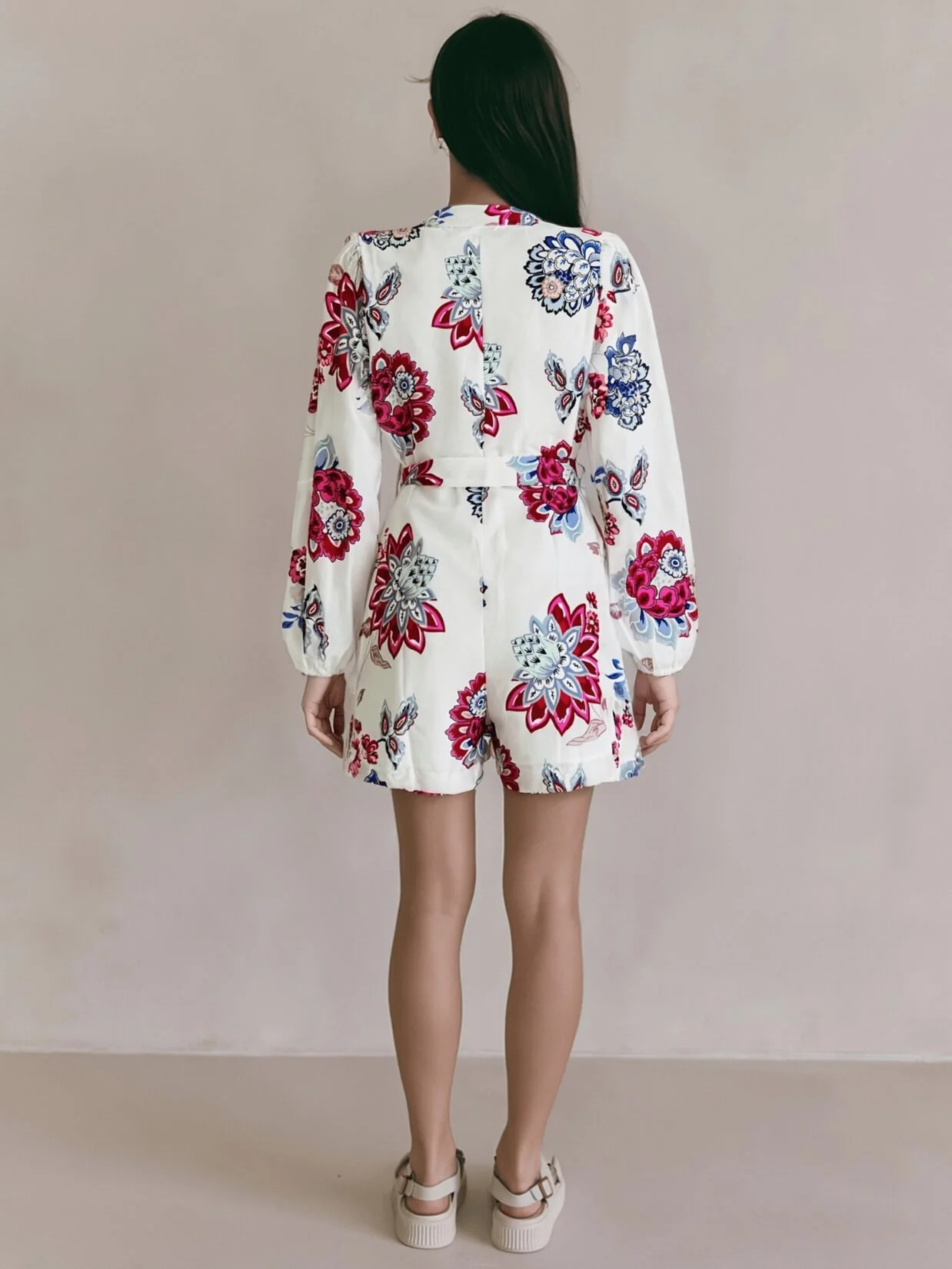 Honeyed Bloom Floral Linen Blend Matching Sets - Image 4