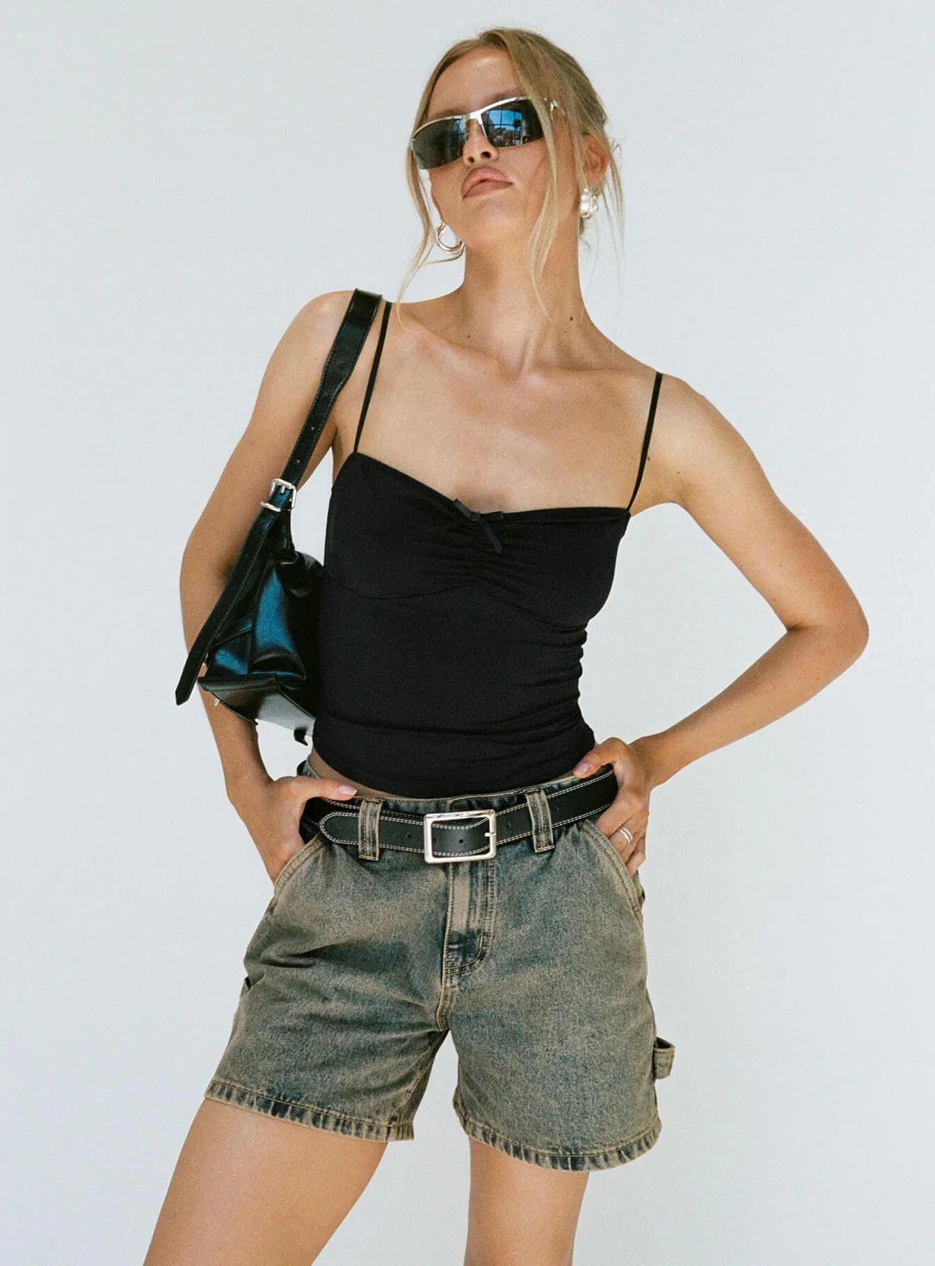 Indio Denim Dad Shorts - dark - Image 2
