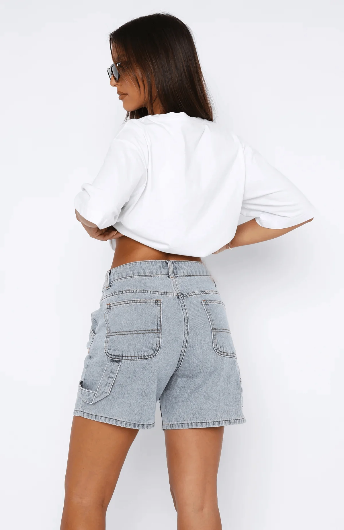 Indio Denim Dad Shorts - denim - Image 4
