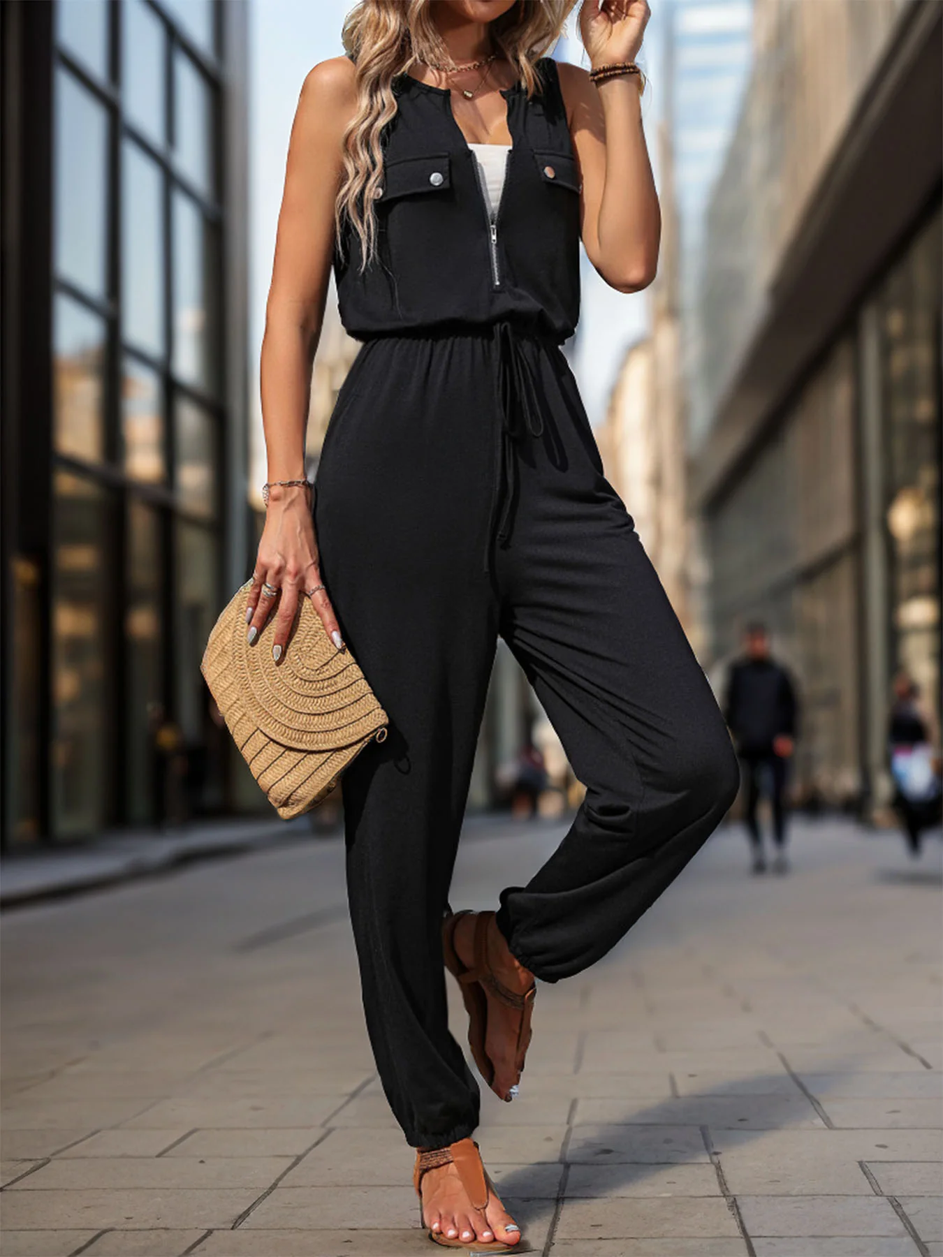 Izzie Pocketed Cargo Jumpsuit - Image 8