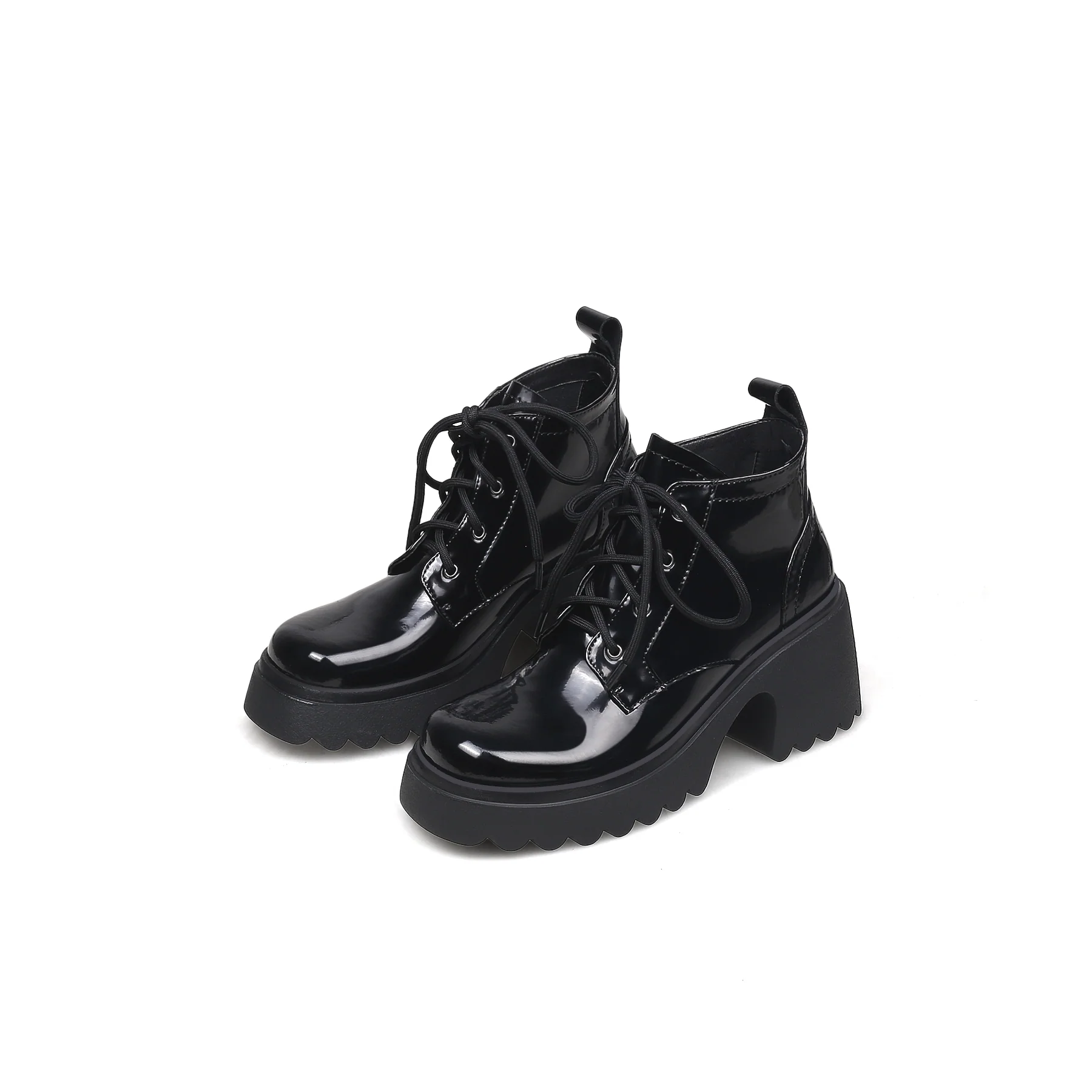 JADY ROSE | PAINT LEATHER LUG SOLE SNEAKER - Image 2